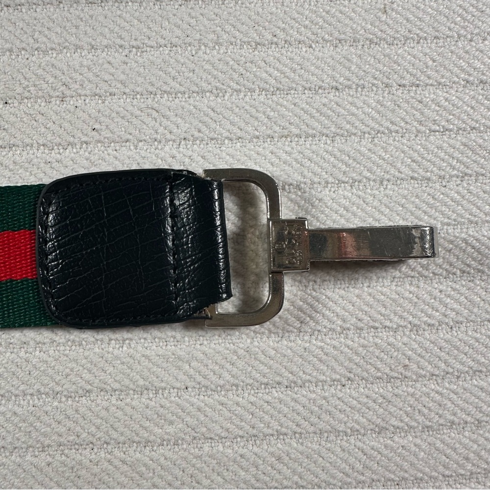 Gucci Black Canvas Hobo with Red and Green Web Stripe - Picture 4 of 16